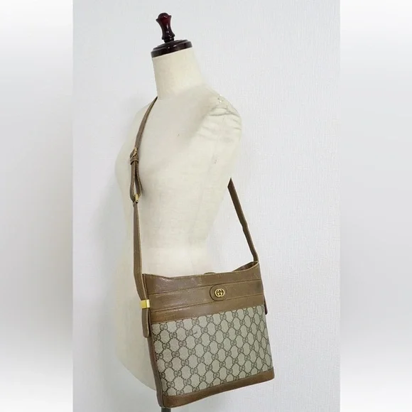 Gucci Brown and Cream Crossbody Bag - Picture 6 of 16